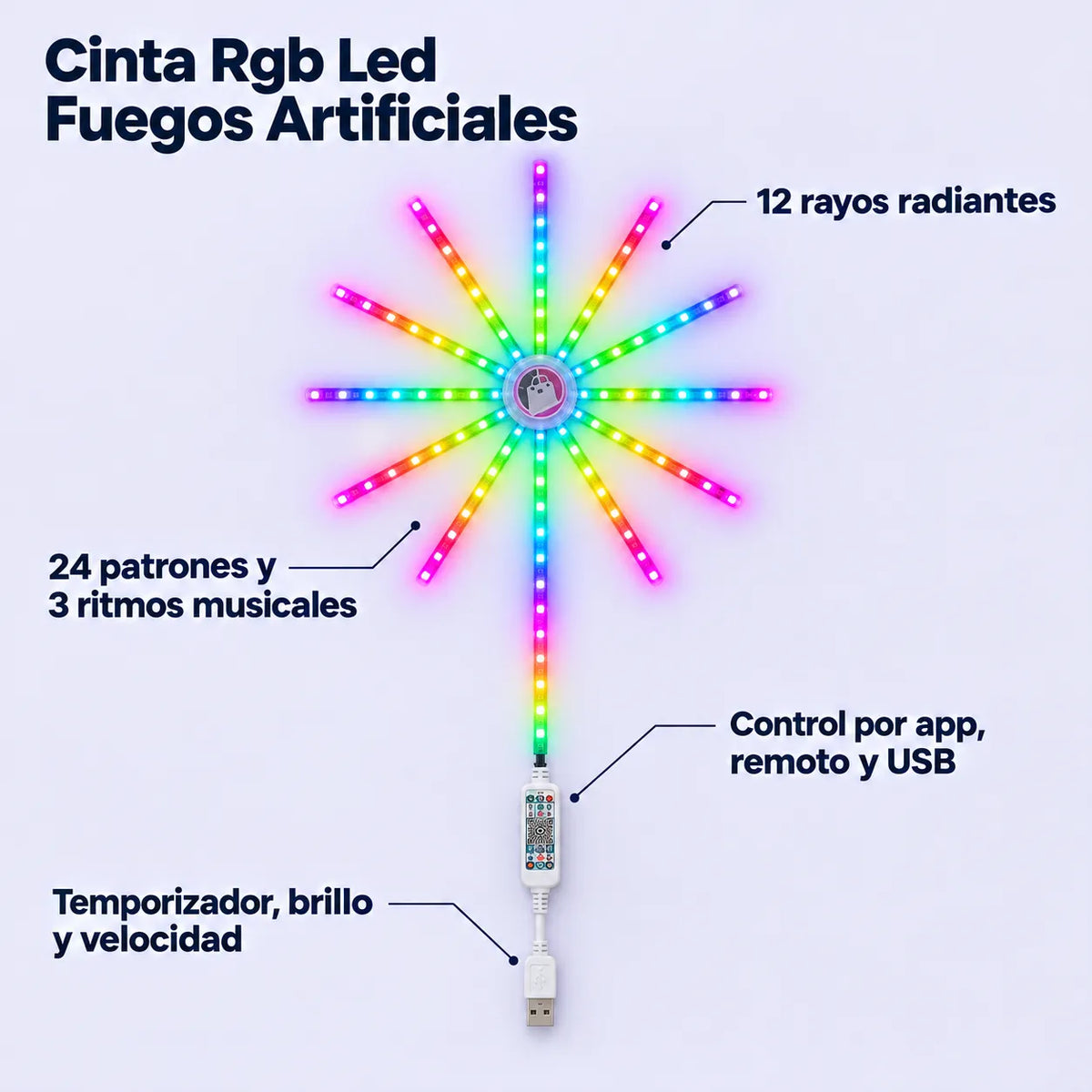 Cinta LED Fuegos Artificiales
